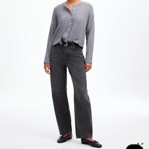 Madewell the darted barrel leg Jean